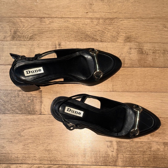 Dune Black Slingback Heels - Picture 5 of 5